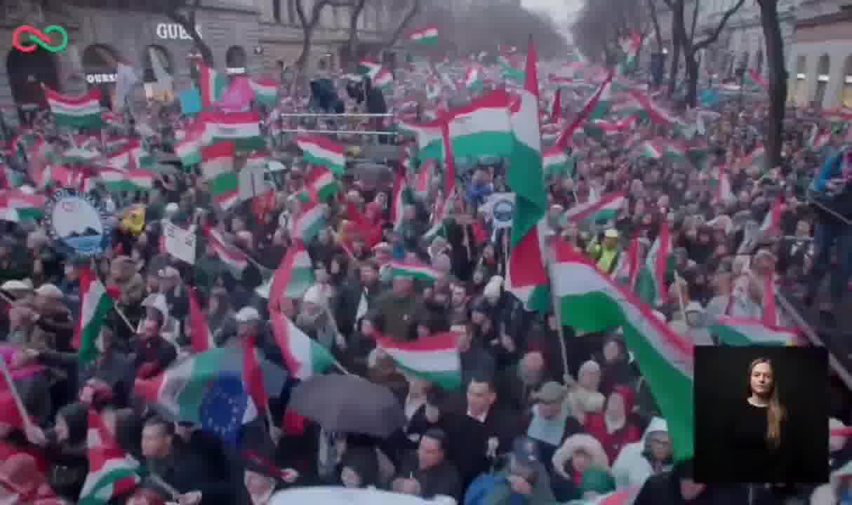 Big ovation followed the Hungarian opposition figure Peter Magyar's words: The spring is here, The spring of the Hungarians, and We, together will end Orban's winter