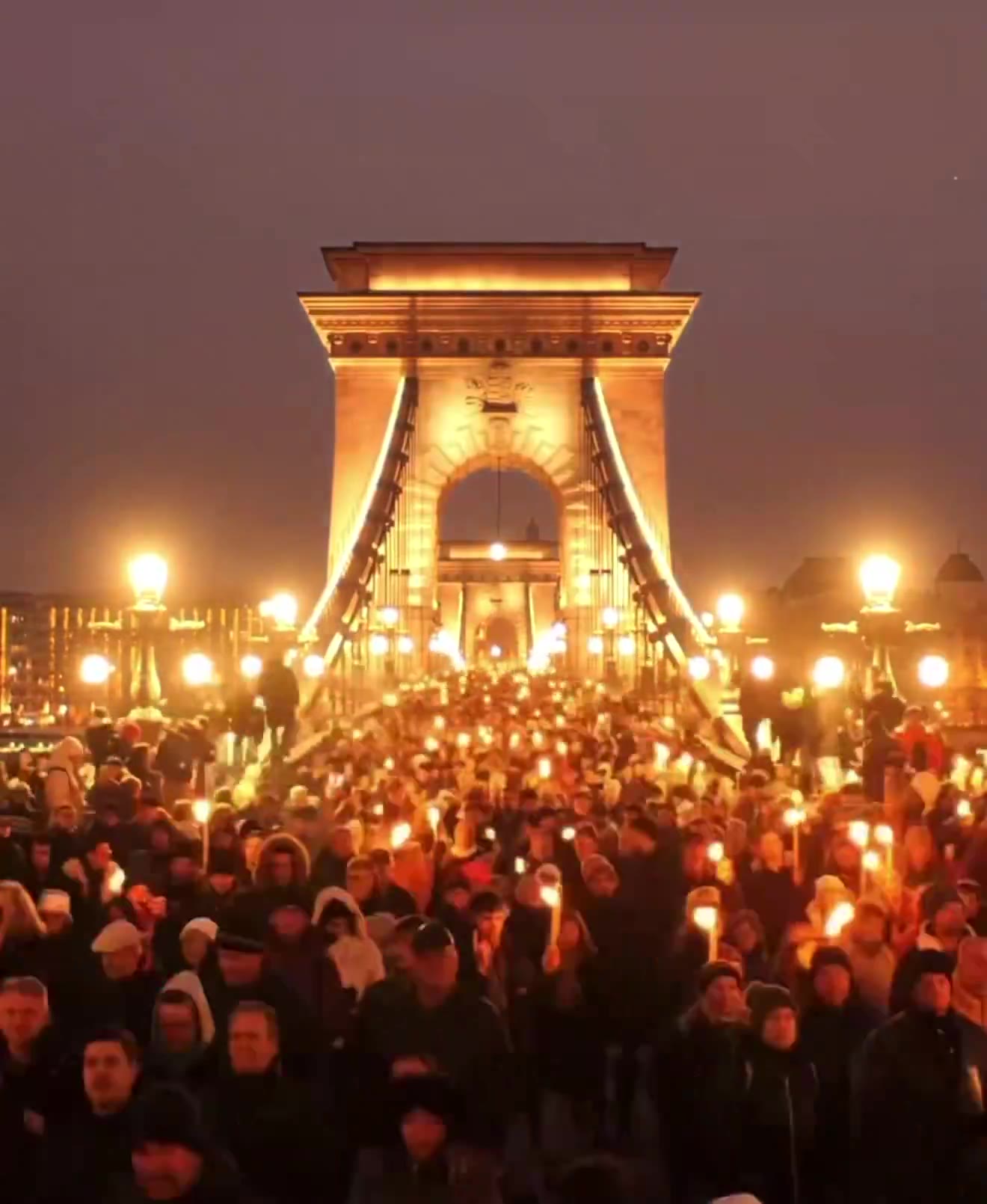 Tens of thousands marched to Viktor Orbán’s office in Budapest, led by opposition leader Péter Magyar, who called on the PM to resign over multiple child abuse scandals. Protesters carried toys and torches under the banner “Protect the children.”