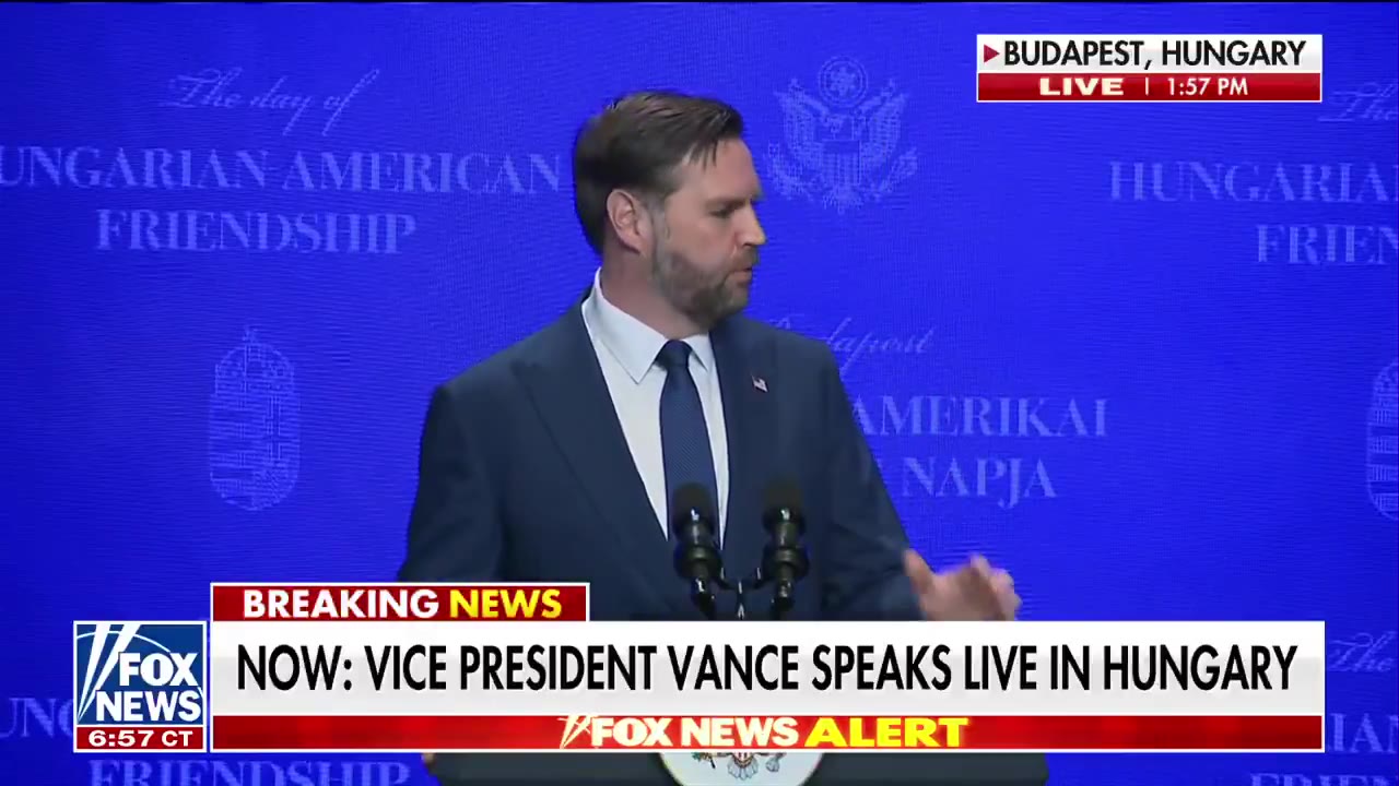Vice President Vance delivers a message in Budapest about the moral cooperation between the United States and Hungary, under the leadership of President Trump and Hungarian Prime Minister Viktor Orbán. There is so much that unites the United States and Hungary, and unfortunately, there have been too few people who have been willing to stand up for the values of Western civilization.