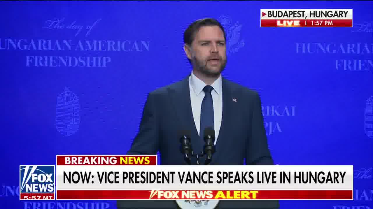 Vice President Vance delivers a message in Budapest about the moral cooperation between the United States and Hungary, under the leadership of President Trump and Hungarian Prime Minister Viktor Orbán. There is so much that unites the United States and Hungary, and unfortunately, there have been too few people who have been willing to stand up for the values of Western civilization.