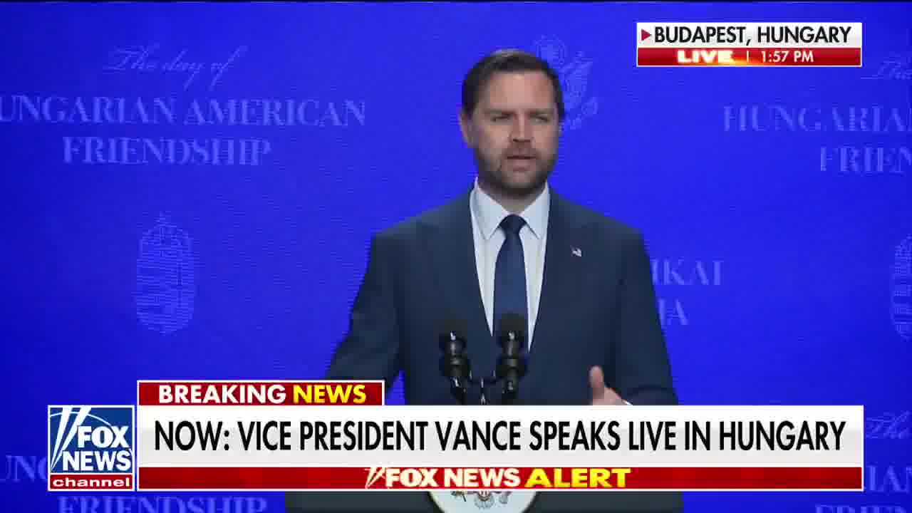 Vice President Vance delivers a message in Budapest about the moral cooperation between the United States and Hungary, under the leadership of President Trump and Hungarian Prime Minister Viktor Orbán. There is so much that unites the United States and Hungary, and unfortunately, there have been too few people who have been willing to stand up for the values of Western civilization.
