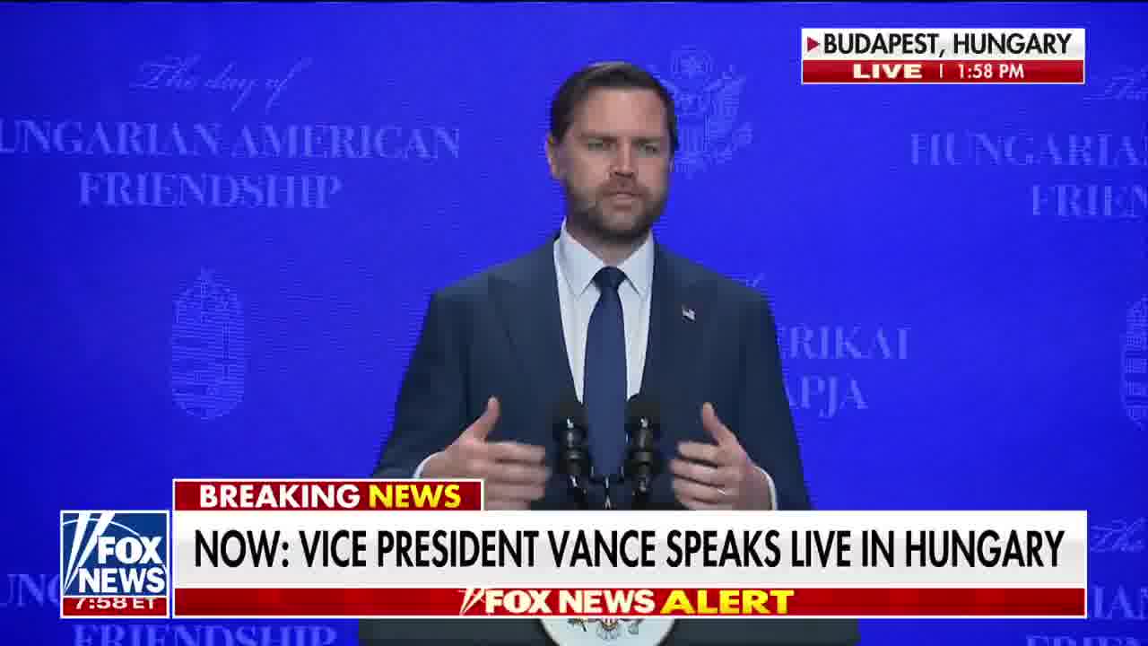 Vice President Vance delivers a message in Budapest about the moral cooperation between the United States and Hungary, under the leadership of President Trump and Hungarian Prime Minister Viktor Orbán. There is so much that unites the United States and Hungary, and unfortunately, there have been too few people who have been willing to stand up for the values of Western civilization.
